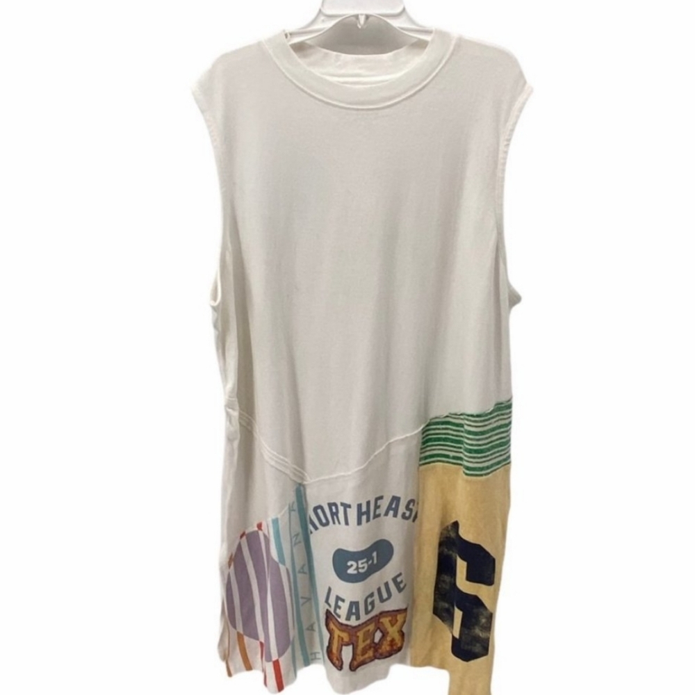 FREE PEOPLE ×  Casual Sleeveless Jersey Graphic Sporty